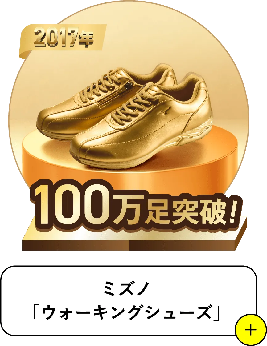 2017 100万足突破 ミズノ「ウォーキングシューズ」