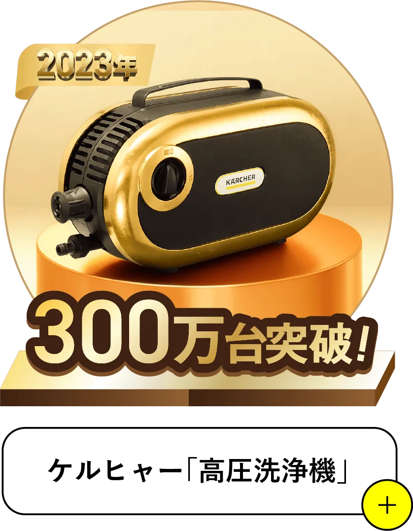 2023 300万台突破 KARCHER「高圧洗浄機」