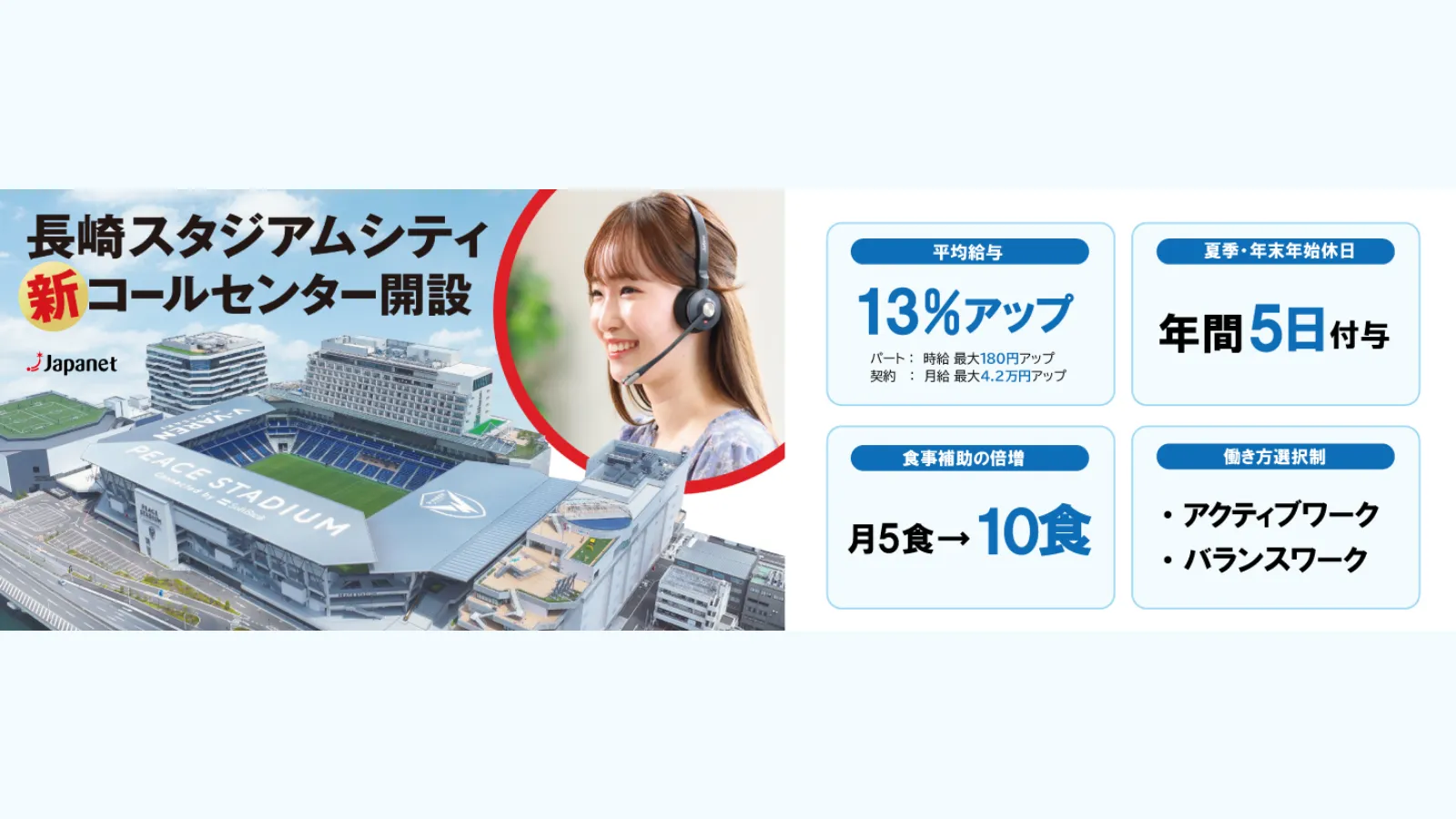 非正規社員給与を平均13%アップ、長崎スタジアムシティ機能を強化し300名採用へ